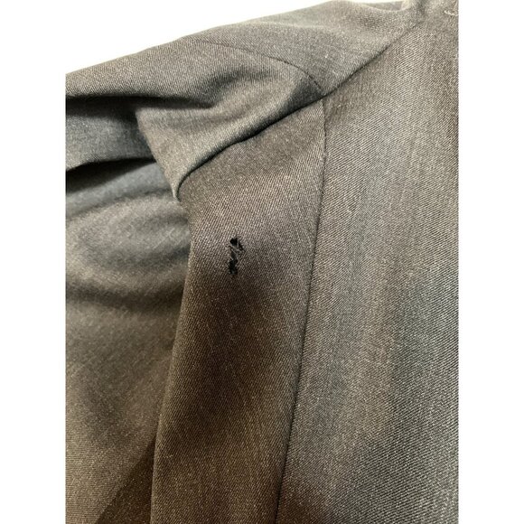 Joseph & Feiss Mens Dress Pants 44 Short / 42 Waist Charcoal Gray Herringbone Wo - Picture 5 of 5
